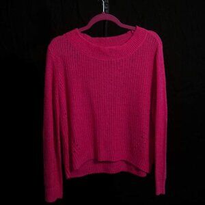 hot pink sweatshirt